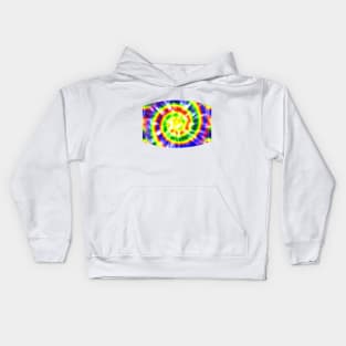 Funky Rainbow Swirl Tie Dye Kids Hoodie